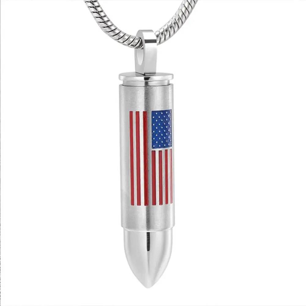 Commemorate lover's pet bones Hair cylinder urn necklace can open perfume bottle necklace