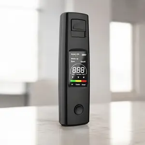 Professional Breathalyzer: Portable & Law Enforcement Certified Alcohol Tester, High Accuracy with Anti-Interference, Durable with Backlit Display for Personal & Road Safety, Essential for Driving, Transport, Hospitality, and Home Use