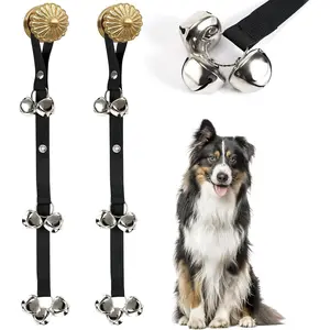 Pack of 2 Upgraded Puppy Bells Doorbells for Door Knob,  Bells for Potty -Louder Jingle, Bigger Bells for Puppies Pep Doggy Canine Pooch  Hound , Cool   for  Lover