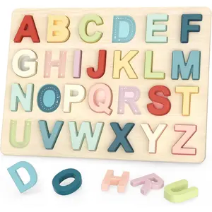 Alphabet Puzzles, ABC Preschool Learning Toys, Wooden Toys for Toddlers, Alphabet Shape Puzzles for Kids, Gift for Girls Boysfidget toys