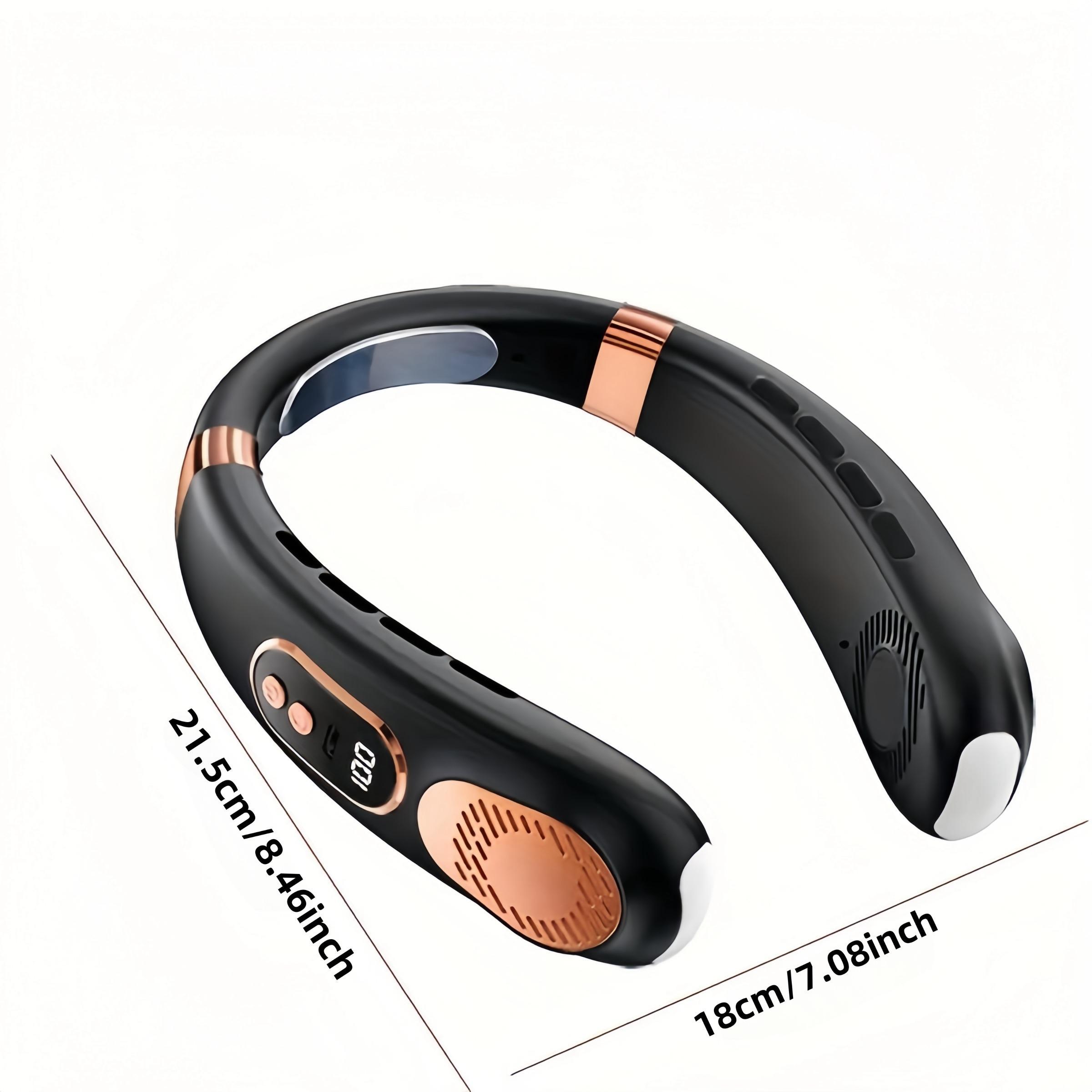 Hands-Free Neck-Worn Wearable Cooler Fan, USB Charging Personal Cooling Device with 5 Levels Adjustable Airflow, Lightweight Portable Design for Indoor & Outdoor Activities, All-Purpose Daily Essential Accessory