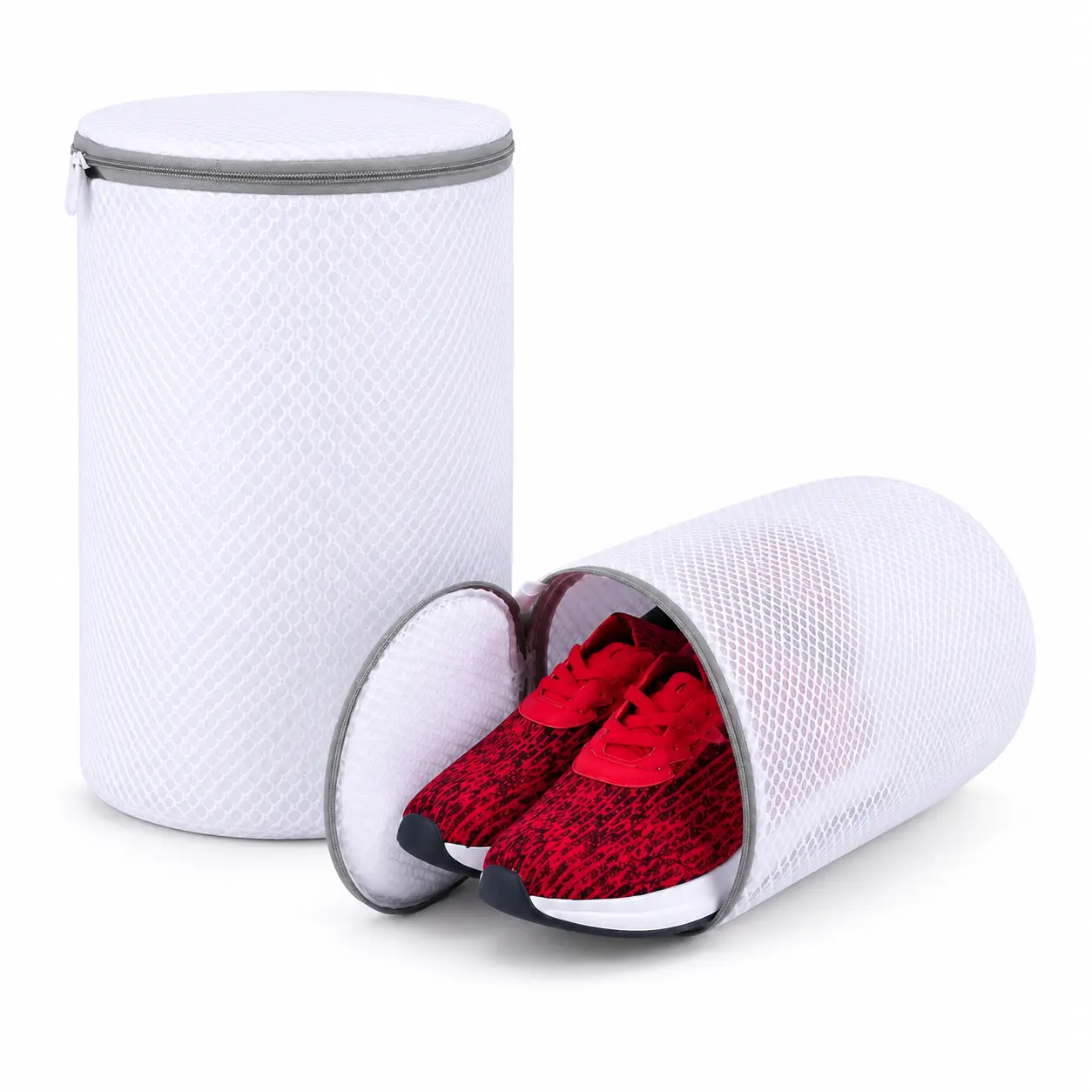 2-Pack Lightweight Sneaker Shoe Washing Bags, Large Mesh Laundry Bags with Shape Protection, Breathable Organizers for Washer, Closet Storage, Cleaner