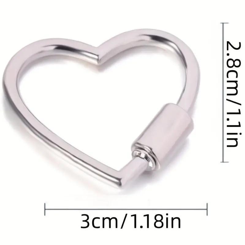 Heart-Shaped Climbing Clip Buckle, 8-Piece Multi-Purpose Climbing Clip Buckles, Carabiners for Leashes, Climbing Hook Buckles for Outdoor Camping, Hiking, Fishing Trips, Dog Rope Clips, Hook Carabiners, Hook Holders
