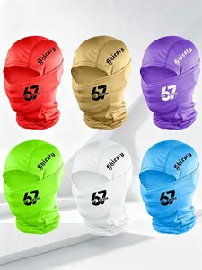 6pcs Unisex Letter and Number 67 Printing Balaclava Mask Neck Gaiter Headwear Breathable Ski Mask for Men Women Outdoor Sports Hiking Fishing Commuting Suitable for Daily Wear