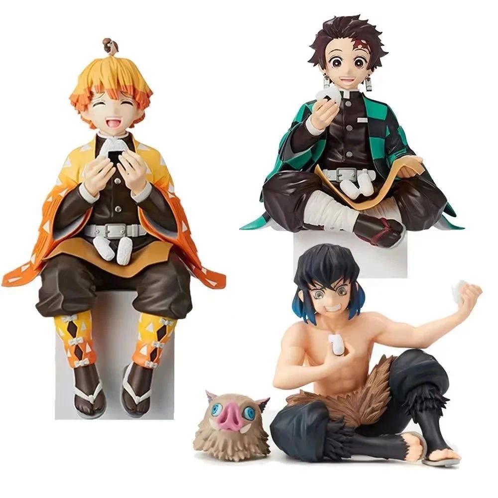Anime Demon Slayer Kimetsu no Yaiba figure Kamado Tanjirou Action Figure Agatsuma Zenitsu Nezuko Warrior PVC Model Toys
