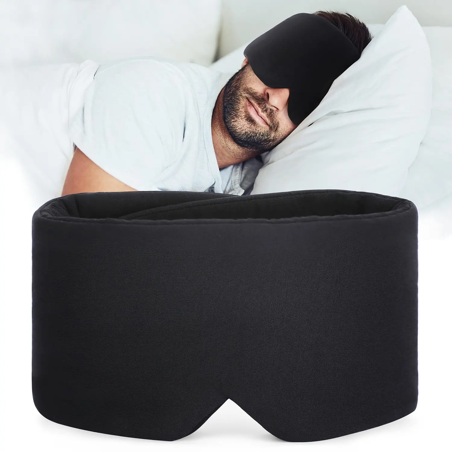 Sleep Eye Mask, 3D Modal Material, High Breathability, Comfortable Skin-Friendly, Eco-Friendly Fill, Nose Pad Design, New Model