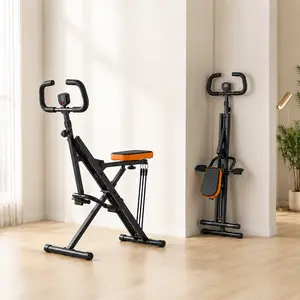 Foldable Home Squat Machine, 330 lbs Capacity Adjustable Resistance Lower Body Trainer, Compact Glute Leg Workout Equipment for Squats, Core Stability, Hip Thrusts & Home Fitness Exercise