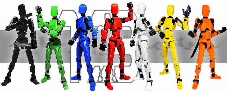 2026 New Assembly Completed-Titan 13 Action Figure,Dummy Robot 13 Action Figures Set,3D Printed Multi-Jointed Action Figures,Nova 13 Action Figure for Collectors Desktop Decorations (9pcs)