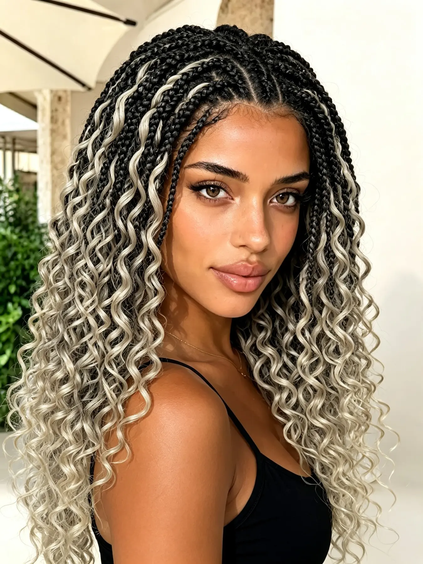 16 Inch Short Braided Wigs for Women, Gorgeous Fluffy Wigs with Baby Hair, Synthetic Braided Lace Wigs for Party, Daily Use