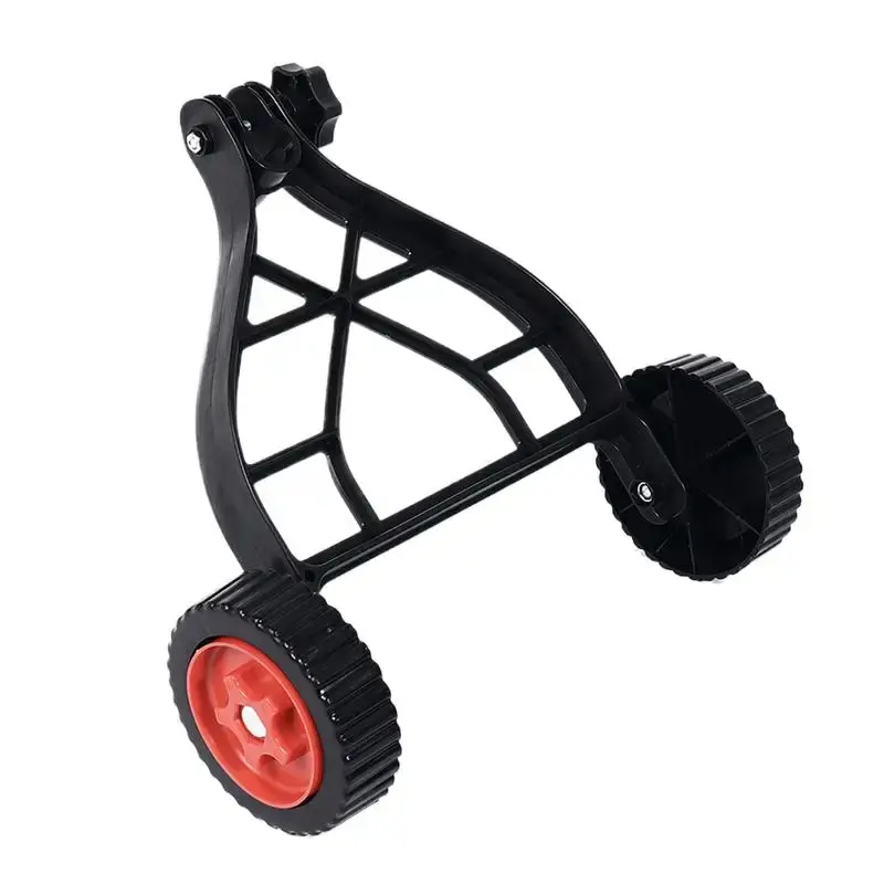 Adjustable String Trimmer Support Wheels Push Lawn Mower Stand Auxiliary Wheels Universal Lawn Mower Stand For Brush Cutter Part Grass Trimmer Accessories