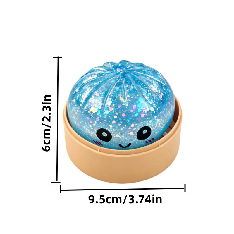 Expressive Big Dumpling Squishy Stress Relief Toy, Soft TPR, Random Style, Valentine & Easter Gift for Kids