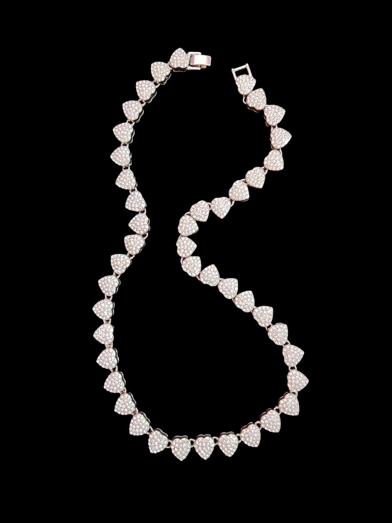 Heart Shaped Design Choker Necklace, Love Heart Necklace, Fashion Jewelry for Party, Daily Clothing Decor, Trendy All-match & Exquisite Jewelry for Birthday Gift