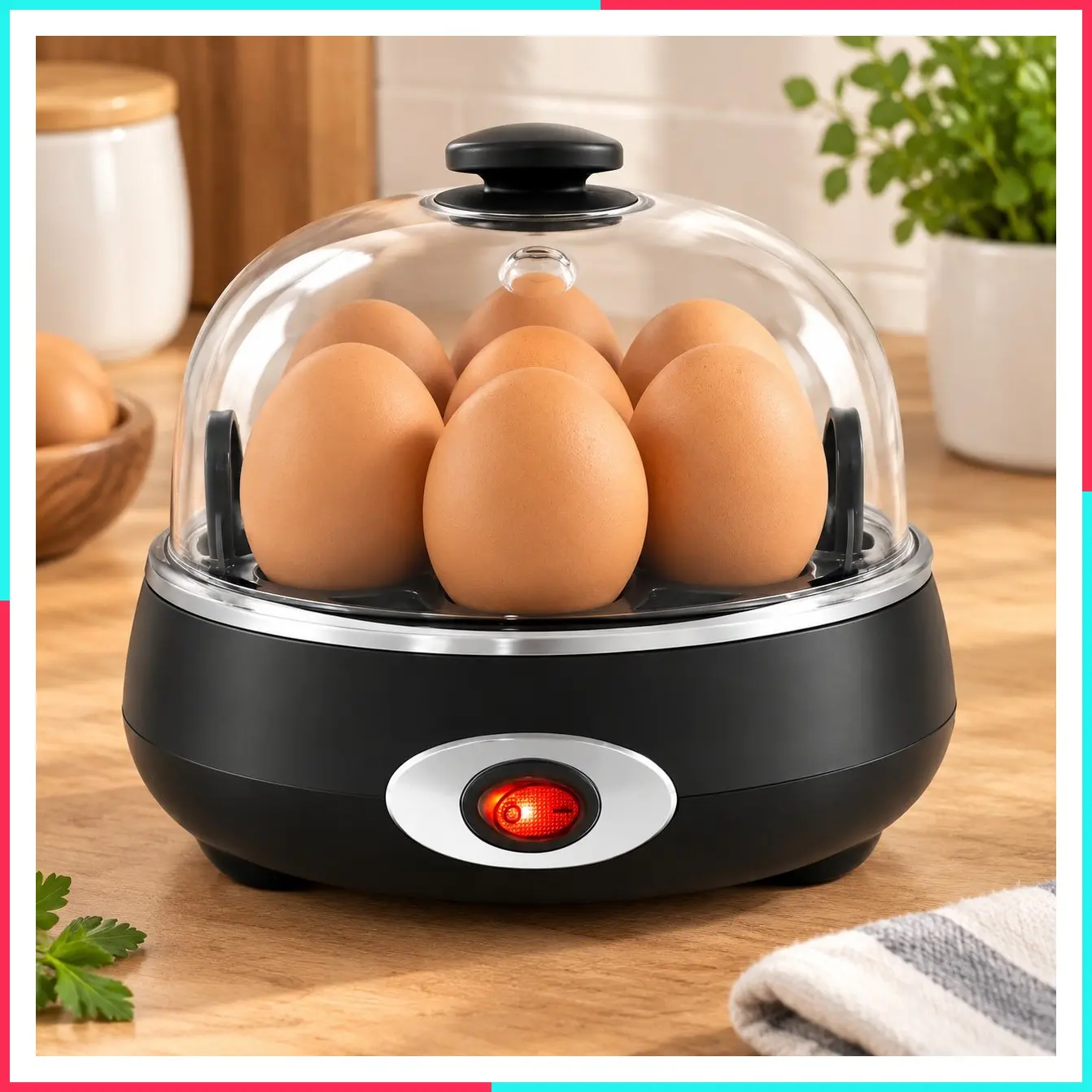 7-Egg Rapid Egg Cooker, Poacher/Omelet Maker, Auto Shut-Off