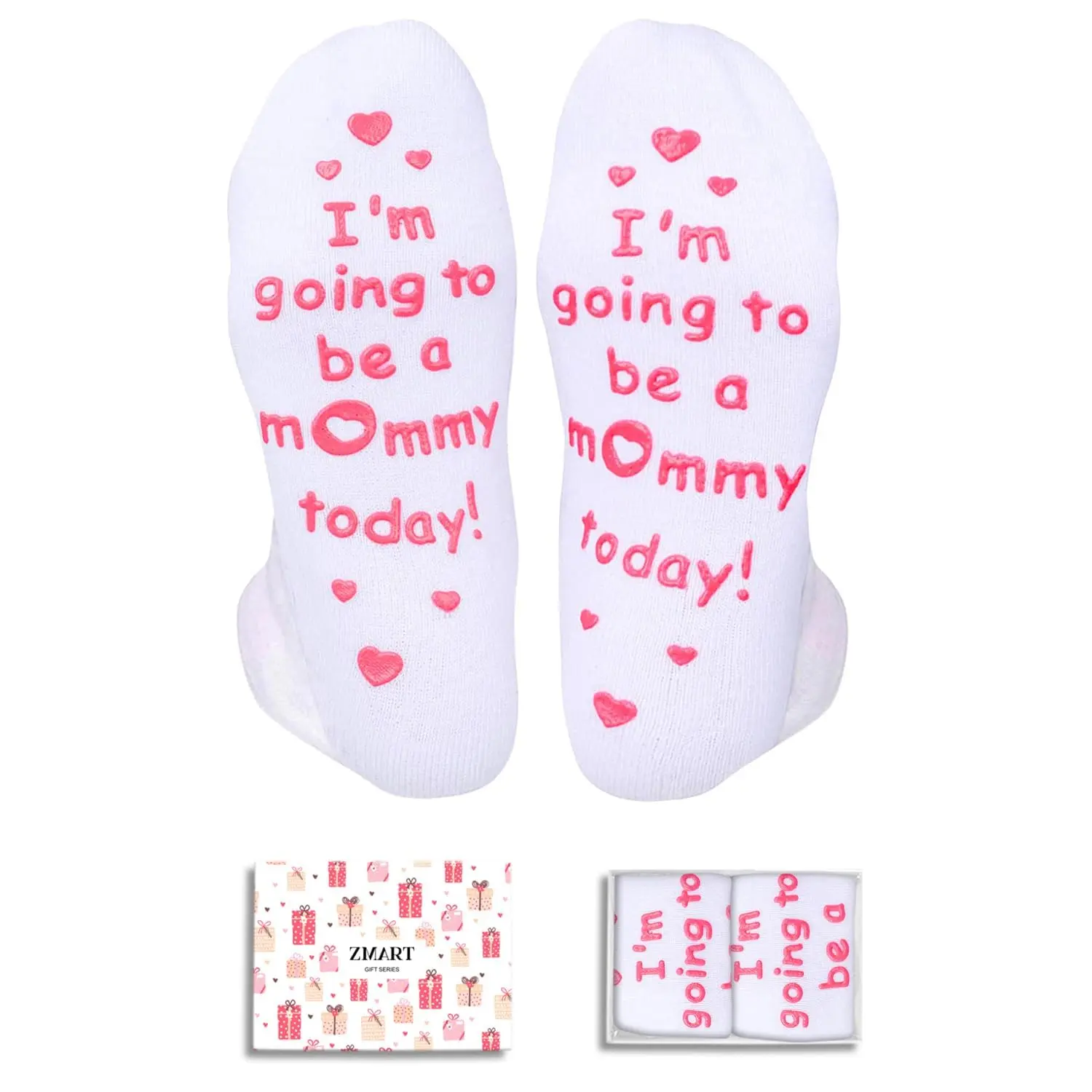 Zmart Pregnancy Socks Pregnant Mom - Gifts for Women Pregnancy for Pregnant Women, Christmas Birthday Gifts for Mom Wife Daughter, Mother Mama