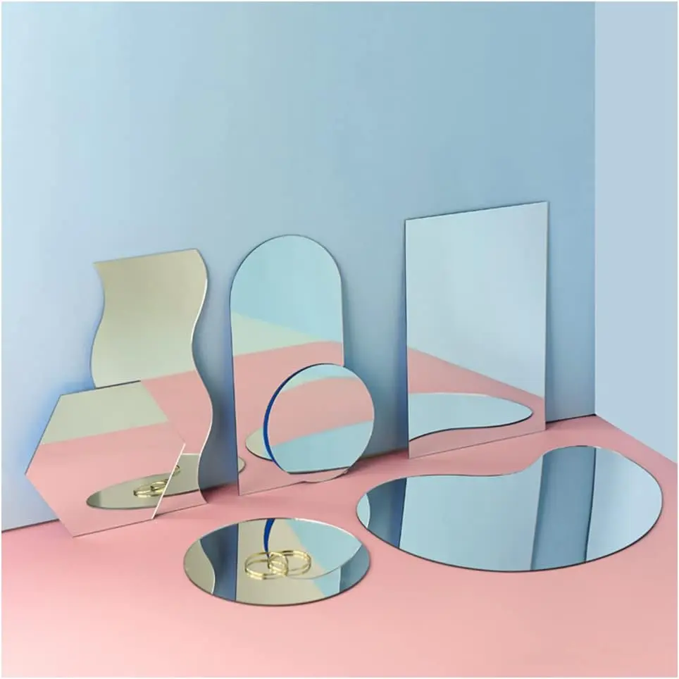 Mirror Prouct Photography Props Mirror Set Photo Backgroun Photoshoot Props Reflective isplay Sheet(7Pcs)