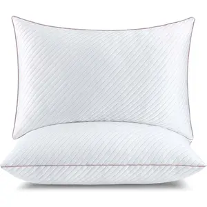 Shredded Memory Foam Cooling Pillows 2 Pack,King Size Bed Pillows for Side,Back & Stomach Sleepers