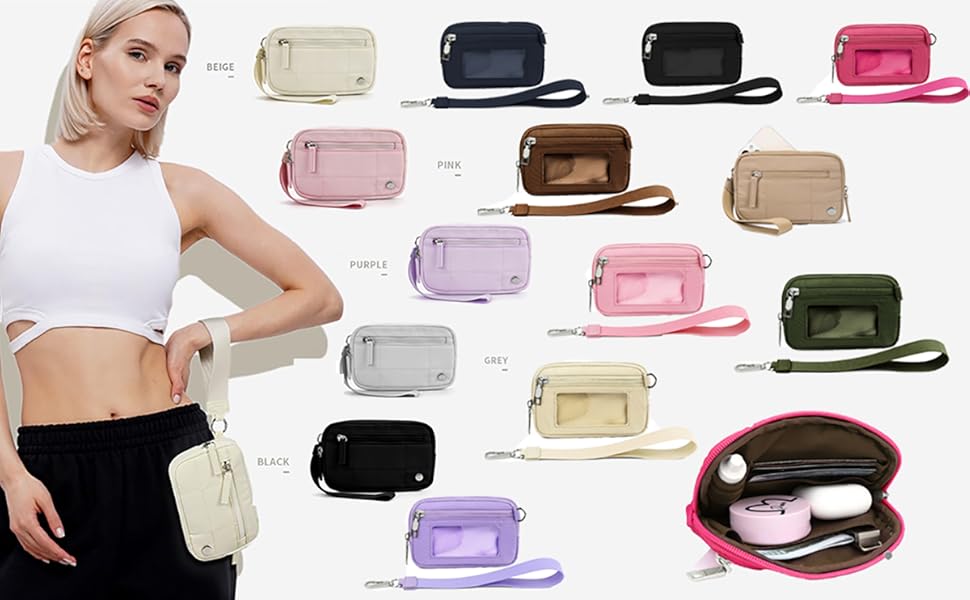 Wristlet Wallet 2nd Gen Women's Waterproof Nylon Key chain Wallet wallet bag Wristlet Wallets for Women Nylon Quilted Wallet with 3 Zipper Purse for Travel Credit Card Holder Phone Organizer large The Iris' Wallet