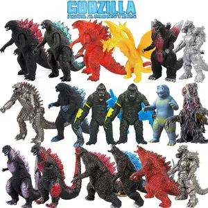 2026 hot item Anime Godzilla X Kong The New Empire New PVC Action Figures Titan Godzilla Soft Glue Monster Doll Model Ornaments Toys Gift