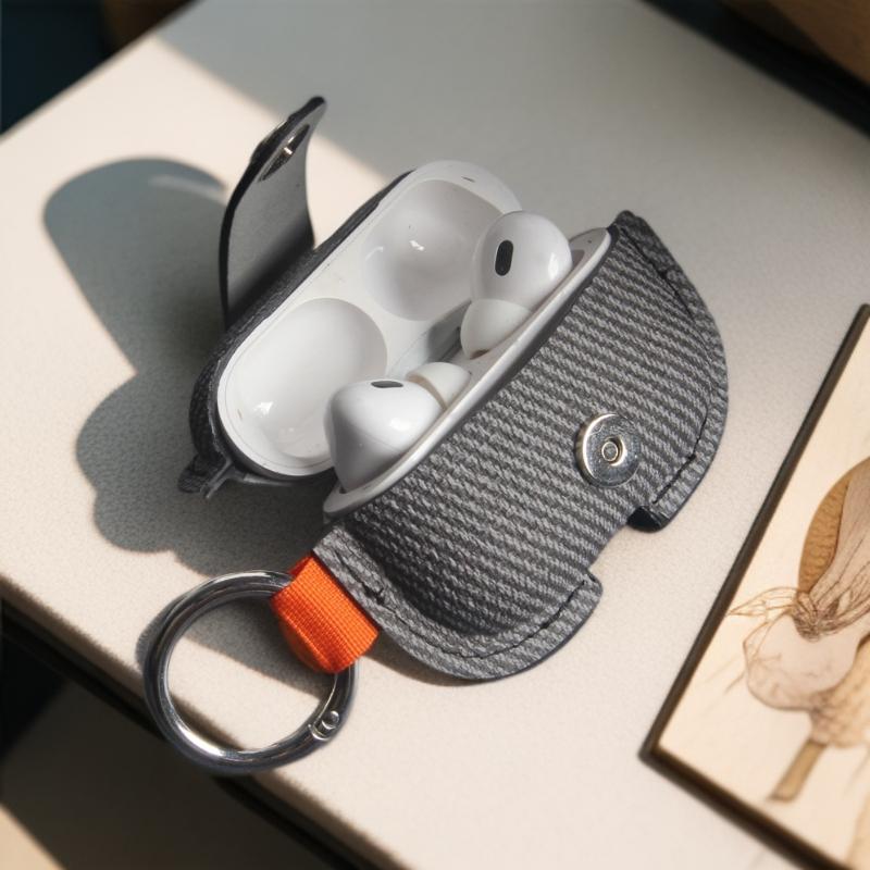 Soft PU Leather Earphone Case, Protective Headphone Cover Compatible With AirPods Series Models, Lightweight Durable Anti-Scratch Shell For Daily Carrying And Wireless Charging Use