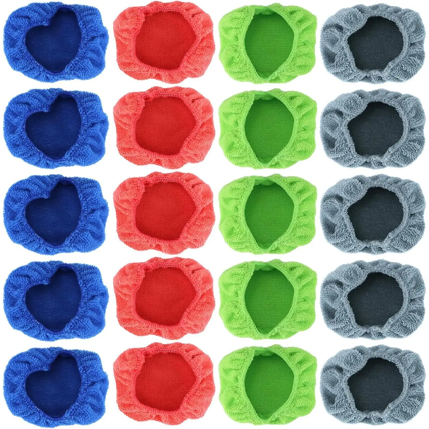 20 Pack  Care Microfiber Cloths, Windshield Cleaner Microfiber Pads  Kit, Interior Auto Window Cleaner Washing Pads