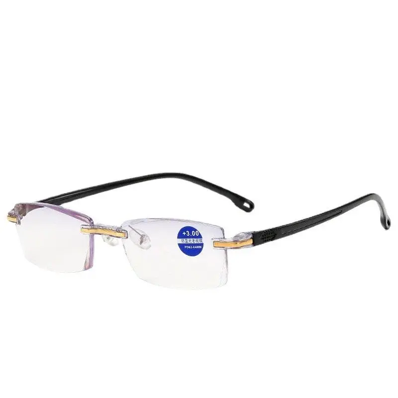 Ultralight Rimless Reading Glasses Women Men Business Anti-Blu-Ray Computer Reading Glasses Presbyopia Reader 0 To +4.0 Women