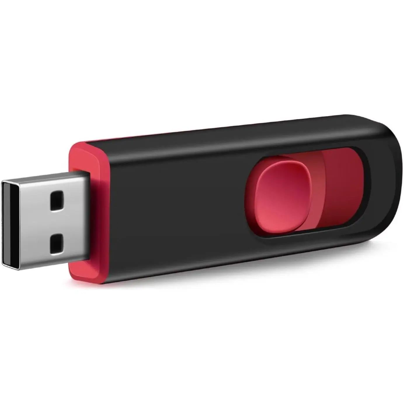 8GB USB Flash Drive, USB 2.0 Memory Stick Thumb Drive Pen Drives Jump Drive for Data Storage Black/Red