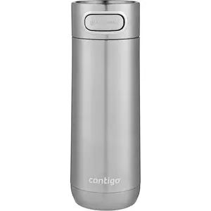 Contigo Luxe Vacuum-Insulated Stainless Steel Thermal Travel Mug 16 Ounces Stainless Steel