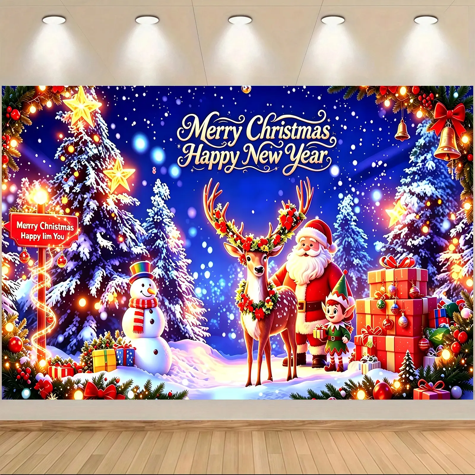 2D Flat 1PC Replicas of ancient Christmas elves, Christmas decorations warm up the room, fill people with strength, happiness and joy, allow for devout prayers, are great backgrounds for taking photos, New Year decorations, party decorations