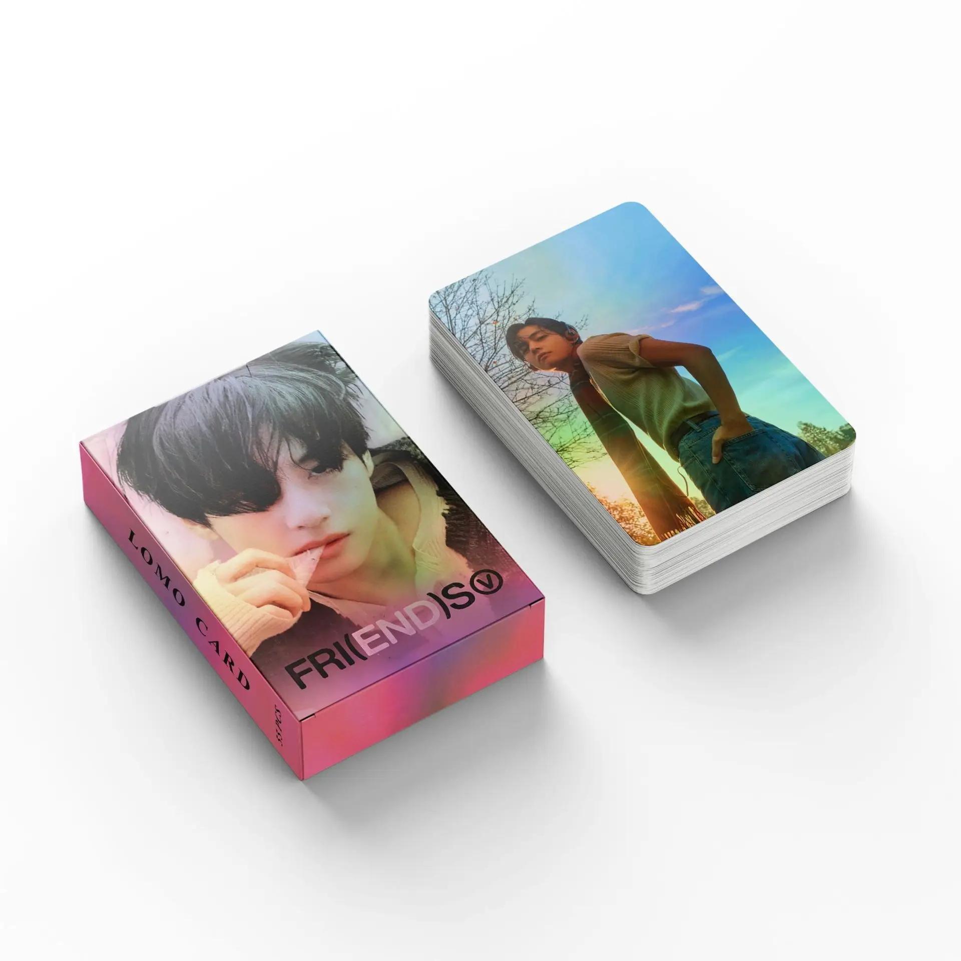 55Pcs/Set Kpop Laser Photocards Lomo Cards Idol Photo Card Postcard for Fans Collection Gift