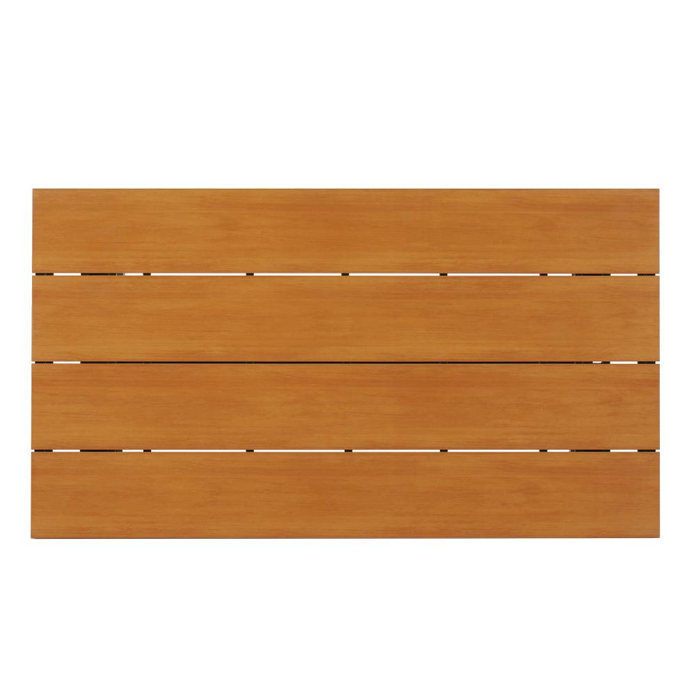 Contemporary Outdoor Set with PE Rattan Chairs and Plastic Wood Table, pool furniture ,backyard porch Suitable for Gardens and Lawn