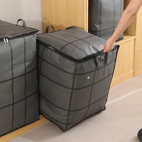 【Black Friday】Large-Capacity Clothes Bag, 1 Count Foldable Clothes Storage Organizer, Multipurpose Clothes Storage Bag for Dormitory & Home