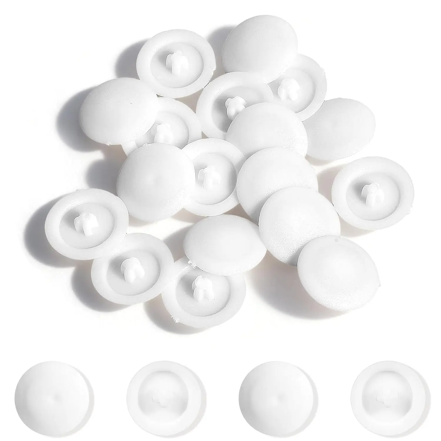 150 count Screw Cap Covers, 12mm Screws Caps White  Self Tapping Cap Decorative Plastic Screws Caps for Diameter 7-8mm Self Tapping