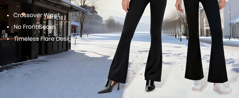 Sunzel No Front Seam High Waist Flare Leggings Crossover Yoga Pants 80% Nylon 20% Spandex Gym Tights for Women Sunzel No Front Seam High Waist Flare Leggings Crossover Yoga Pants 80% Nylon 20% Spandex Gym Tights for Women