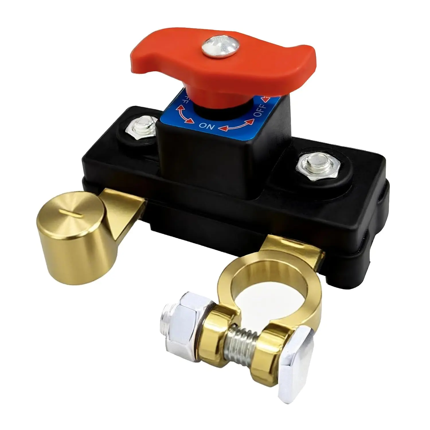 Car Battery Disconnect Switch - Pure Copper, Stable Transmission, High Conductivity Power Cut-Off Breaker with No Clamps for Baby & Maternity Wide Headband Accessory Use (Car, Truck Supplies), High Conduc., 1Pcs