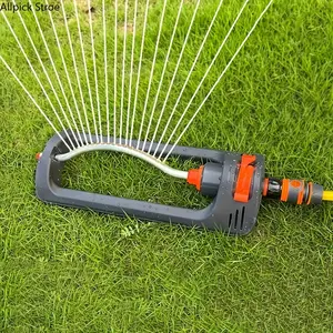 Automatic Oscillating Lawn Sprinkler, 19-Hole Adjustable Garden Watering System with Universal Hose Connector, Even Coverage Irrigation Sprayer for Yard, Lawn, Patio and Grass Care, Durable Water Saving Outdoor Tool for Backyard Landscaping and Gardening
