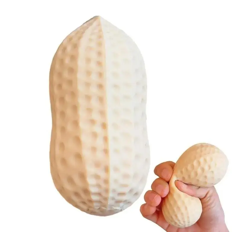 Large Soft Peanut Stress Relief Fidgeting Toy, Realistic Food Simulation, Slow Rebound Pressure Release, Ideal Gift for Relaxation, Slow Rebound Squishies, Squishy Fun