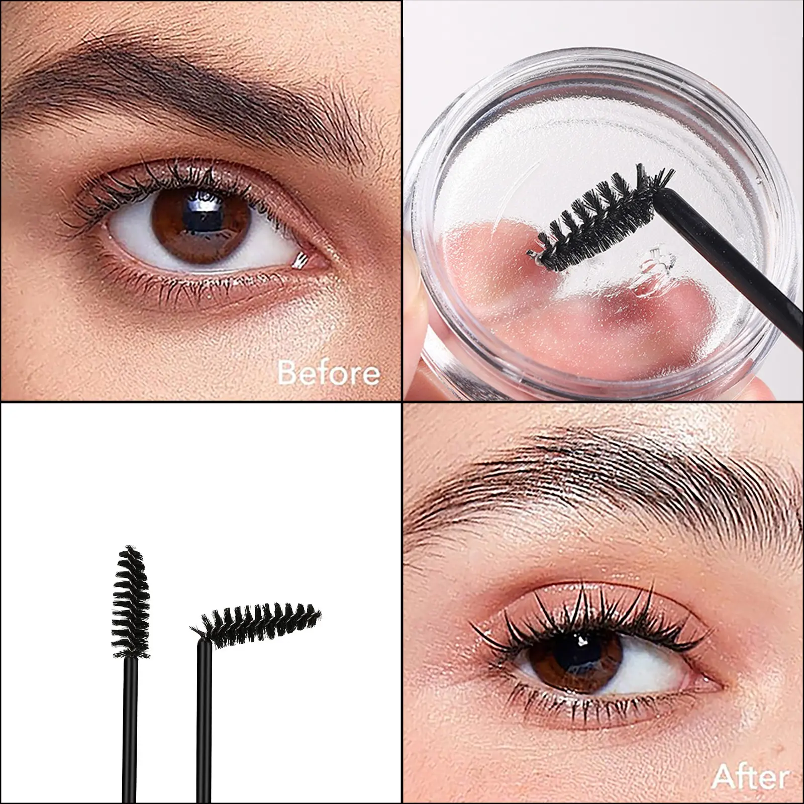 Wild Brow Gel, 3D Avocado Brow Gel, Smooth Transparent Jelly, Colorless Refreshing Brow Wax, Long-Lasting Waterproof Sweatproof