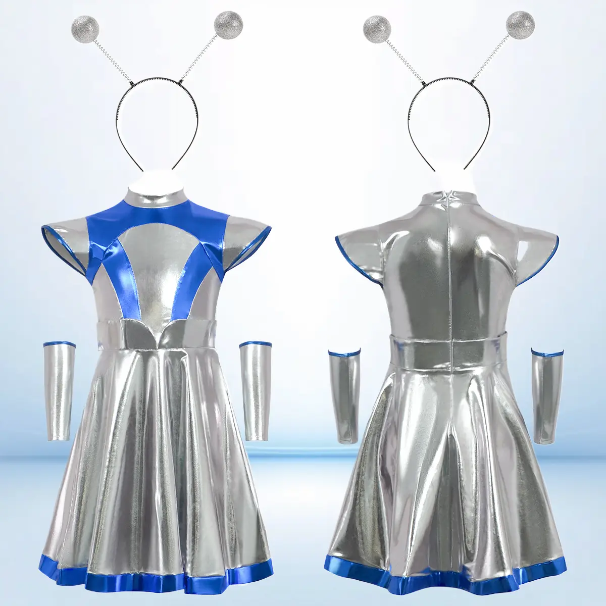 AI Alien Astronaut Robot Cosplay Outfit Halloween Sci-Fi Costume For Themed Party Stage Performance
