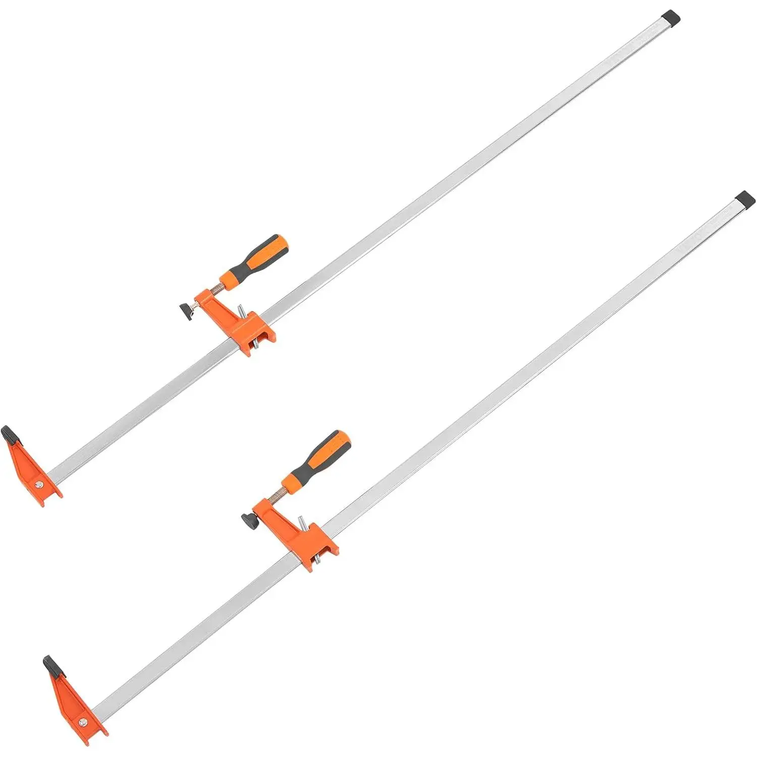 Bar Clamps  Woodworking, 2-Pack 36" Clamp, Quick-Change F Clamp with 600 lbs Load Limit, 2.5" Throat Depth, Cast Iron and Carbon Steel, Wood Clamps  Woodworking Metal Working