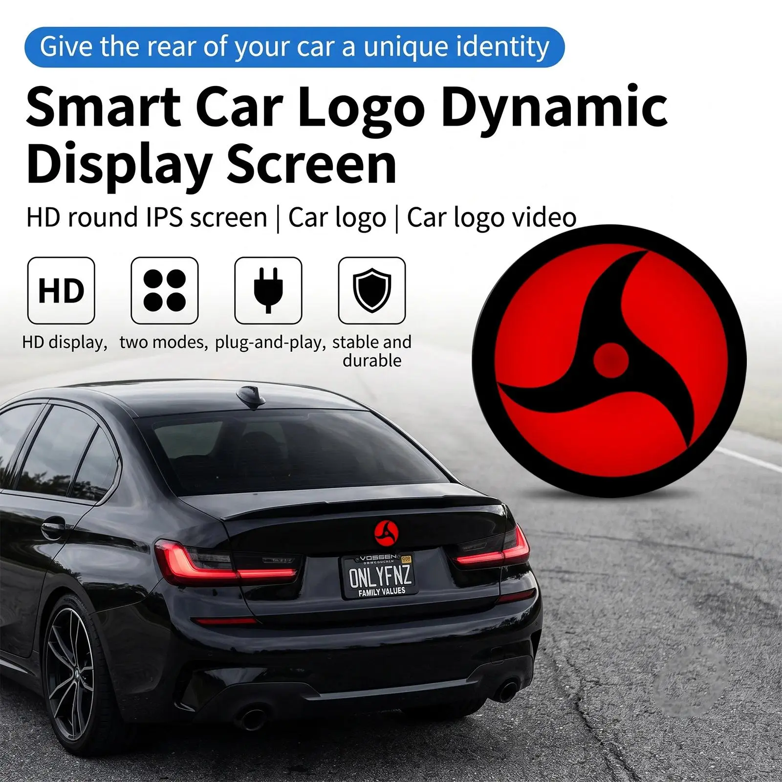 74mm 82mm For Emblem E46 E90 E60 F30 F10 E39 E36 F20 G30 G20 E87 E92 E91 E30 X1Hood Car Front Bonnet Logo Trunk Cover 11