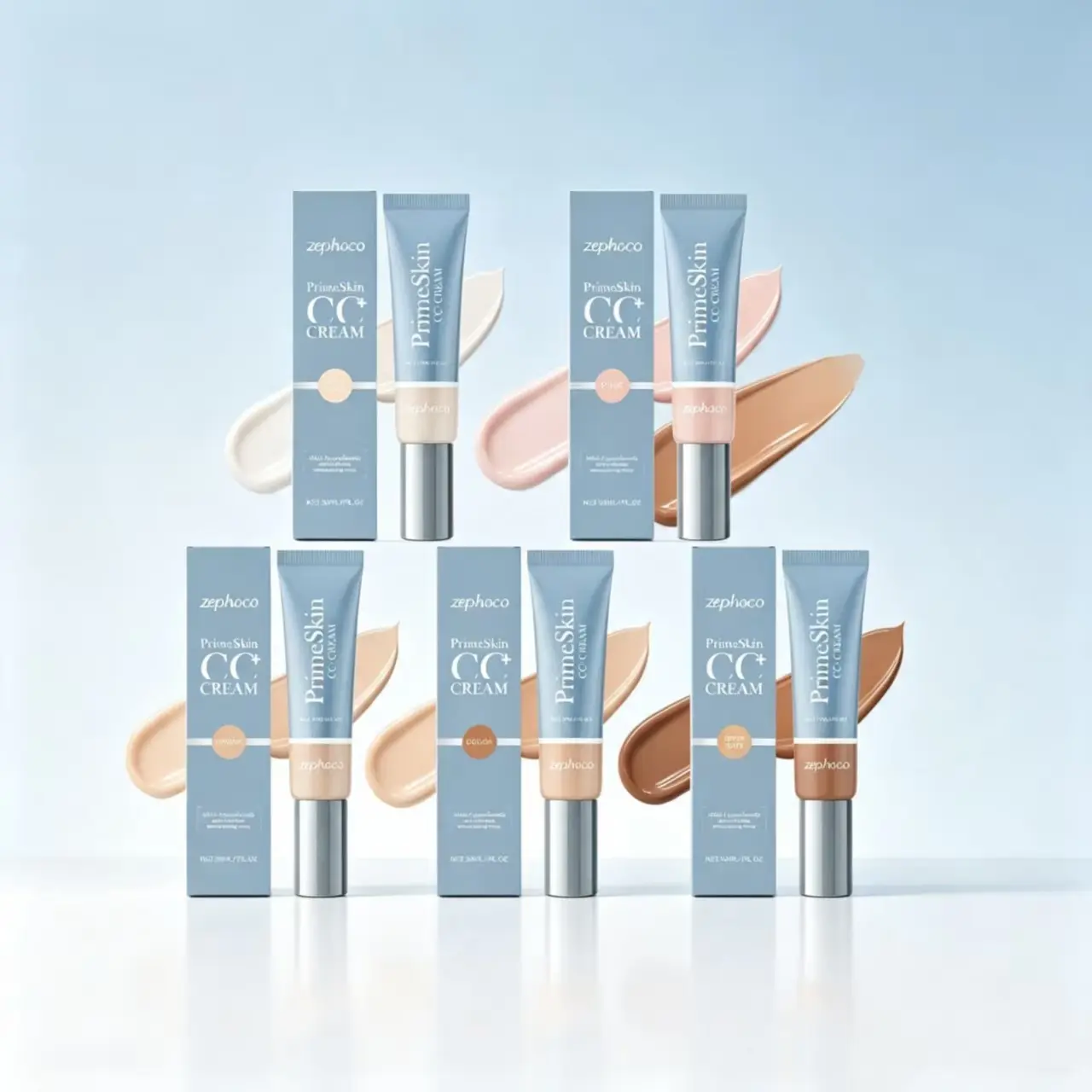 Zephoco Nourishing Lightweight Foundation Series, Hydrating Brightening Smooth Base, Creamy Texture Non-Caking Natural Long Wear Makeup,Radiant,Serum,Foundation with SPF 50,freckle,liquid,forever,bloom,water,resistant,faux,skin,tint,olive