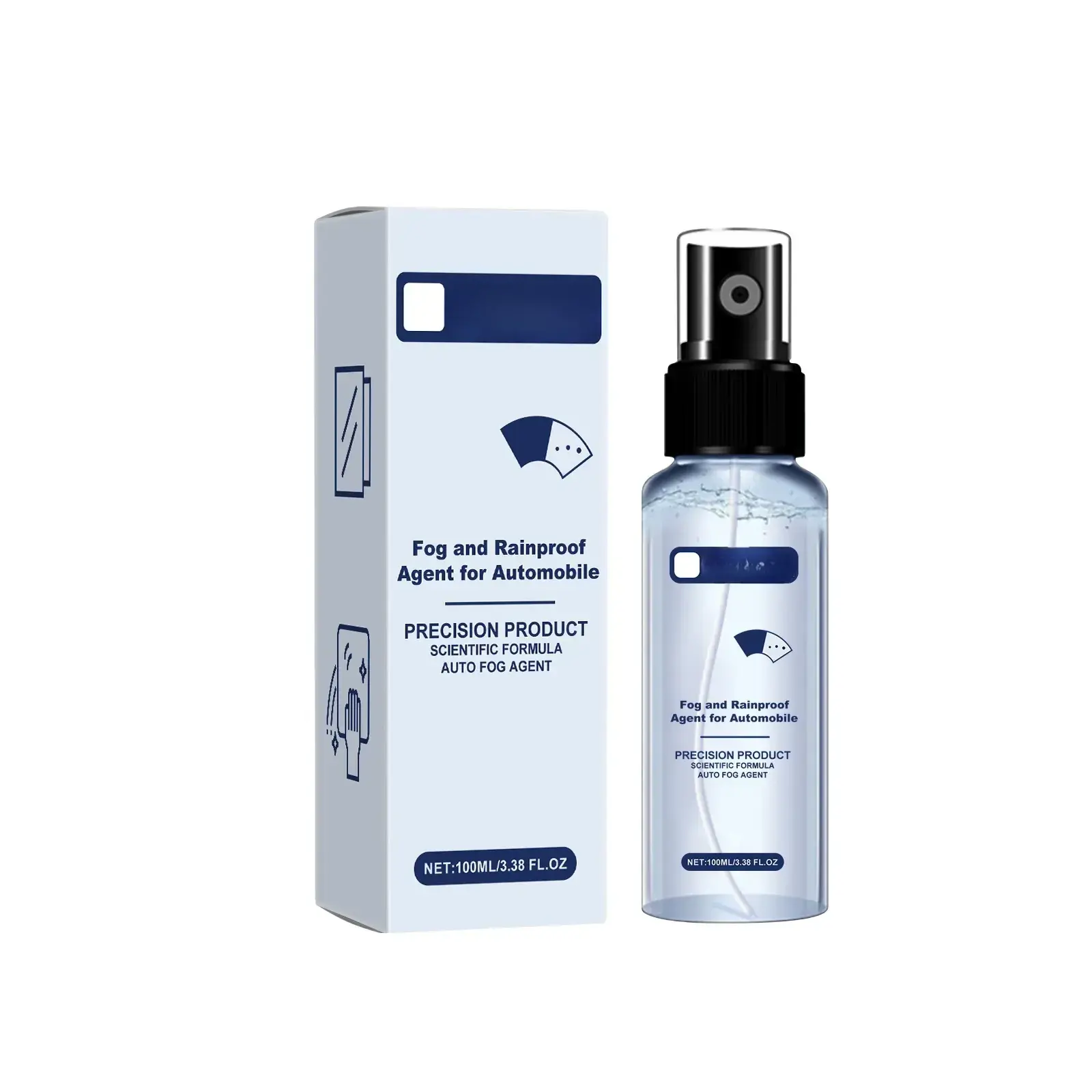 Car Glass Anti-Fog And Anti-Rain Agent, Window Anti-Rain And Waterproof Cleaning Car Glass Anti-Fog Spray