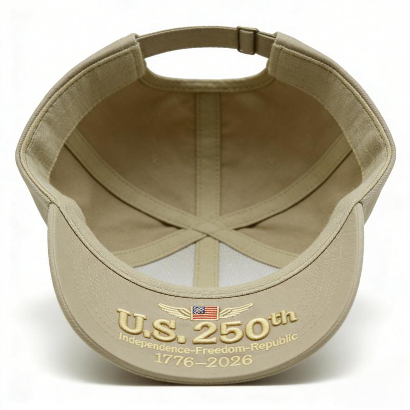 2026 Men's and Women's Embroidered Bald Eagle and 50-Star 13-Stripe Baseball Cap - 250th Anniversary (1776-2026) Embroidery, Durable Patriotic Cap, Suitable for History Enthusiasts, Ideal for April 4th Memorial Day and Parades