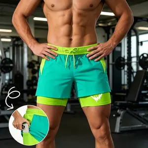 Men's Breathable Quick-Dry Sports Shorts - Drawstring Waist with Pockets, Lightweight and Comfortable, Suitable for Running, Hiking, Outdoor Activities - Perfect for Active Men