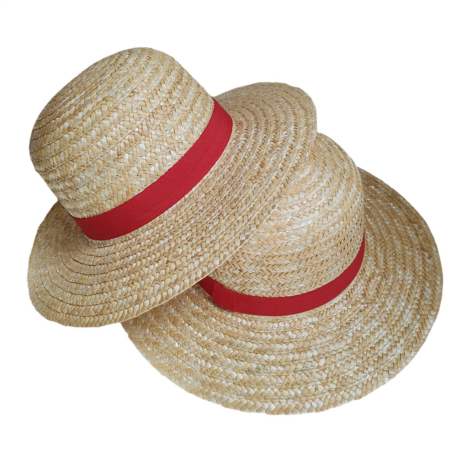 Luffy Straw Hat Anime Luffy Cosplay Hat Luffy Performance Props Costume Party Yellow Summer Strawhats Halloween Costume Hat