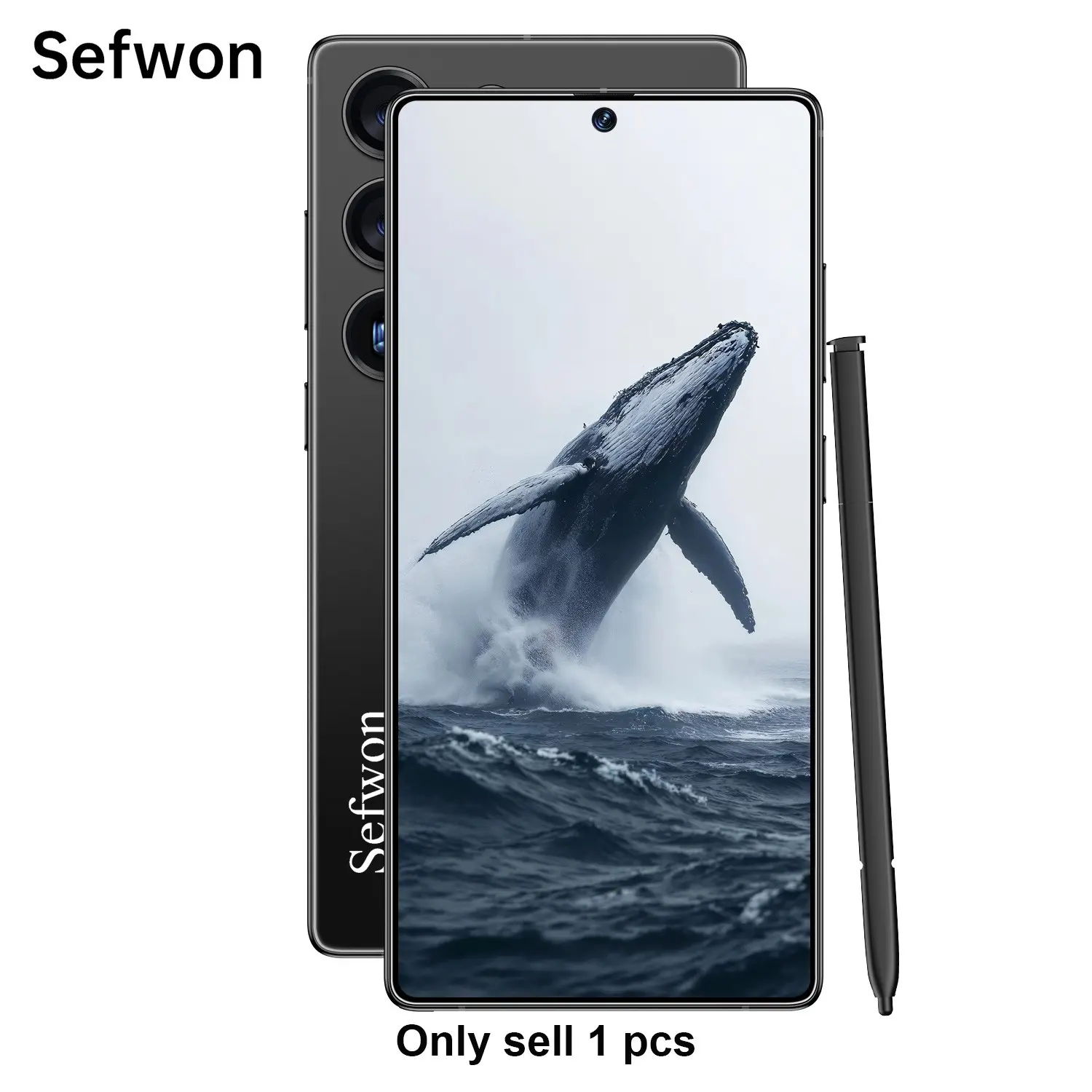 2026 New Sefwon Smart Android Phone, 4g Network, Android 12, 4+64GB RAM, 6.8 Inch Screen, 4000mah Battery, Dual Sim, Octa-Core Cpu, 8mp+16mp Camera