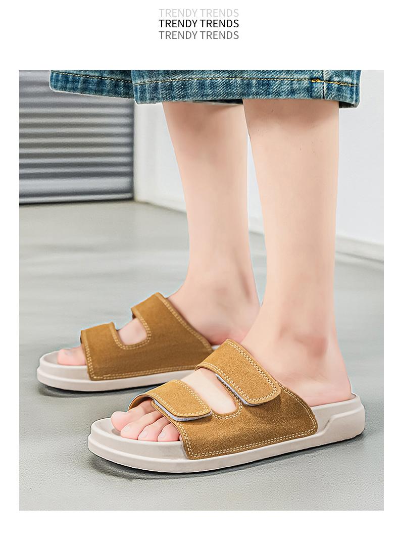 Men's Summer Slippers Outdoor Beach Sandals Breathable Anti - slip Sports Flip Flops High Trendy