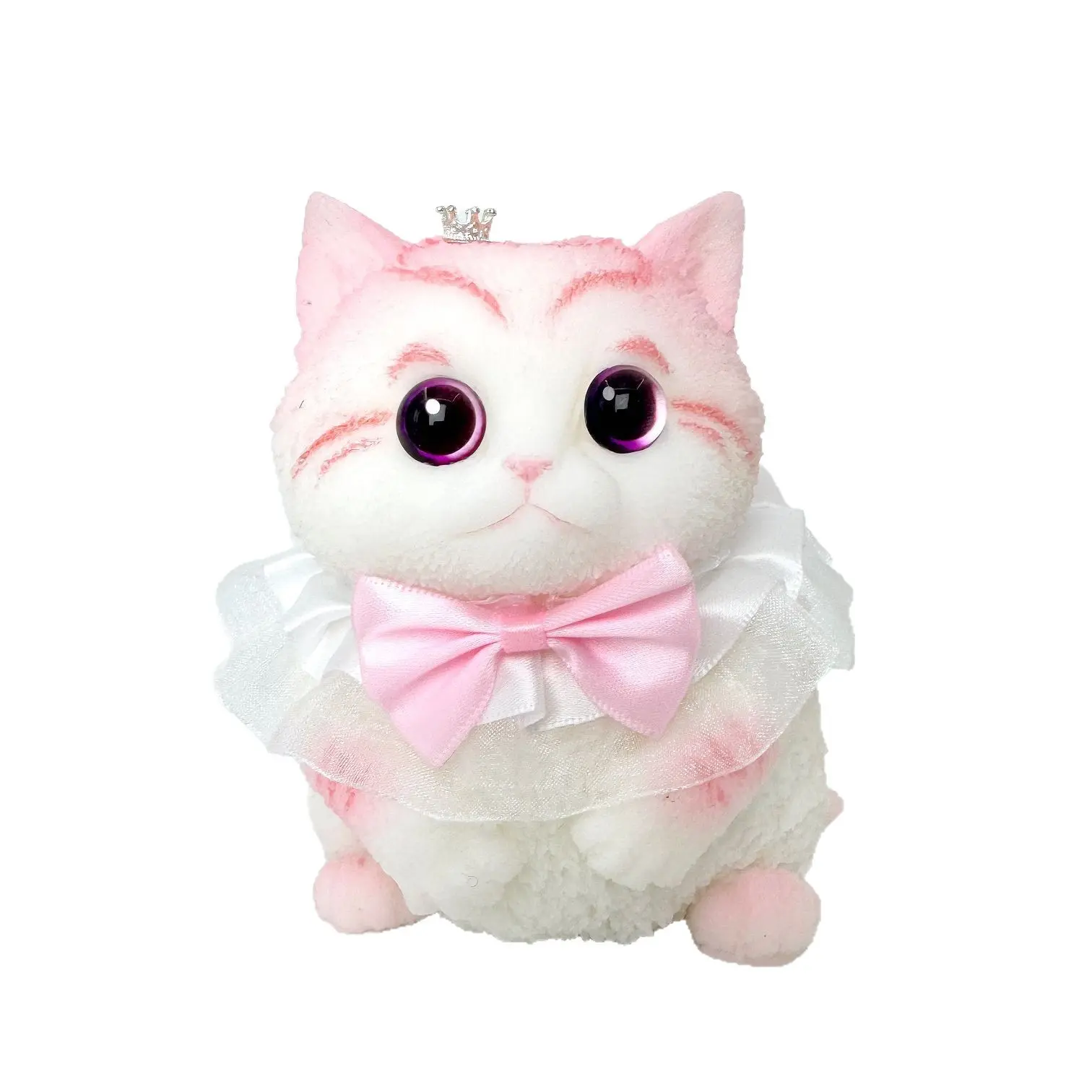 Realistic Pink Cat Sensory Release, Soft Squeeze Stress Relief Hand Strengtheners, Cute Desktop Ornament, Birthday Gift for Women & Friends