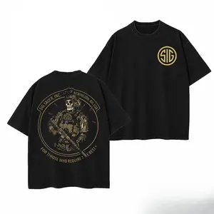 Vintage Sig Sauer Inc T Shirt Retro Tactical Skeleton Graphic Tee Outdoor Sports Apparel Gift for MenEverydayOutfit, ClothesForYou
