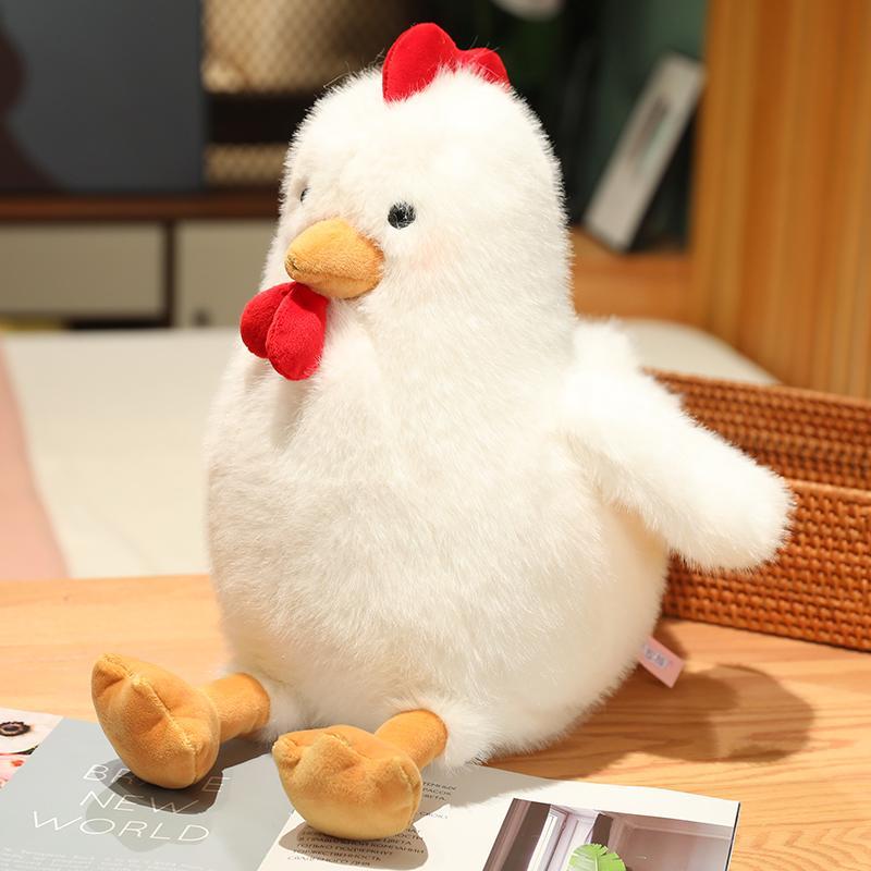 Chicken Design Stuffed Toy, Soft Stuffed Animal, 1 Count Cute Chicken Plush Toy, Interactive Toy for Kids, Birthday Gift for Boys & Girls